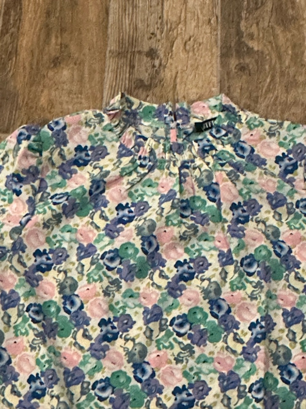 NWT BTFBM Light Floral Blouse - Pastel Pink, Blue & Green